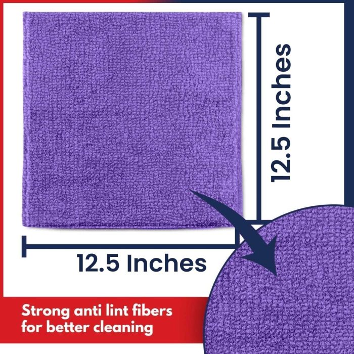 12Pcs Microfiber Cleaning Cloth - Image 2