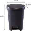 Rubbermaid Classic Step-On Trash Can with Lid - Image 3