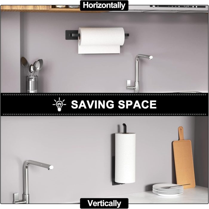 Paper Towel Holder Self-Adhesive or Drilling - Image 3