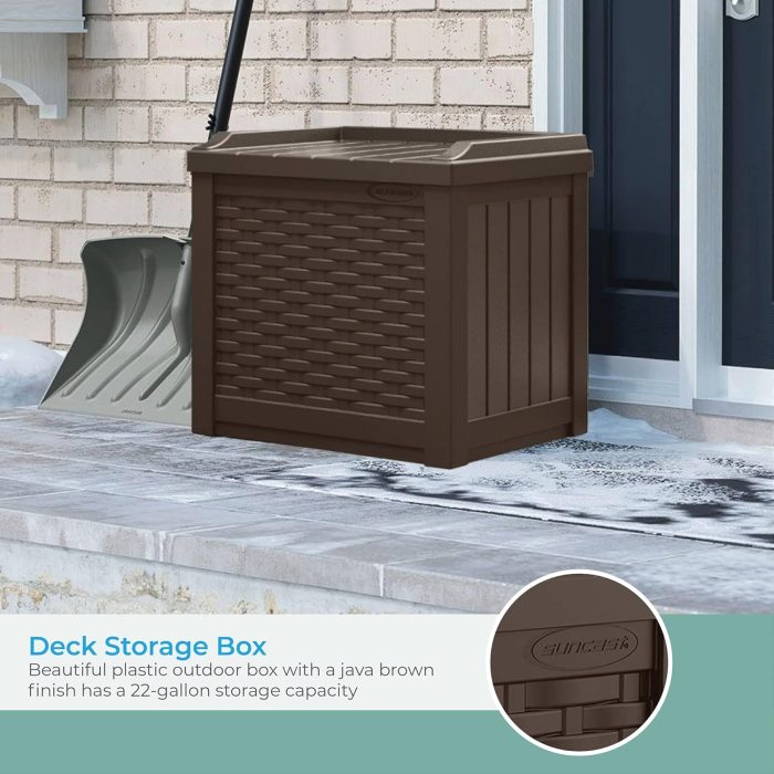 22 Gallon Small Resin Storage Seat - Image 3