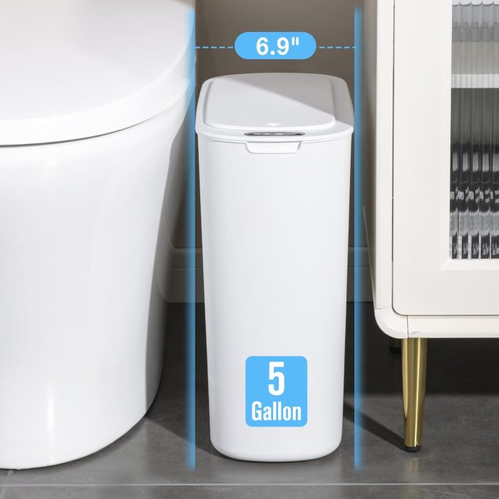 5 Gallon Automatic Bathroom Trash Can - Image 3