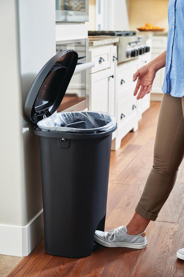 Rubbermaid Classic Step-On Trash Can with Lid - Image 6