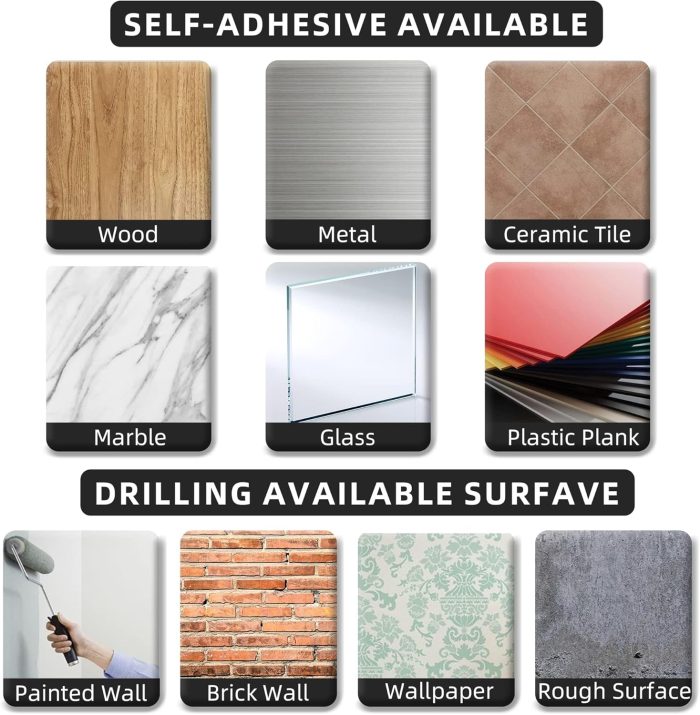 Paper Towel Holder Self-Adhesive or Drilling - Image 6